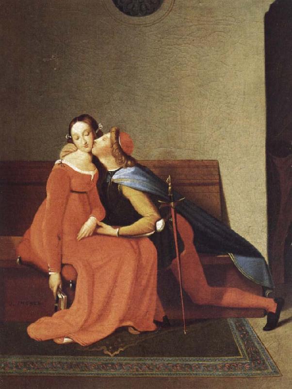Jean-Auguste Dominique Ingres Paolo and Francesca, Sweden oil painting art